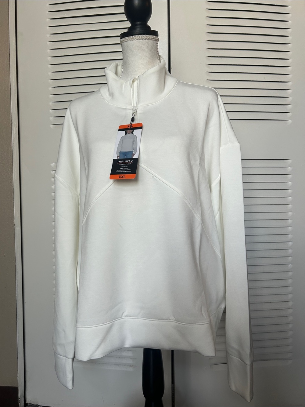 NFINITY White Men's Half-Zip Pullover Sweater